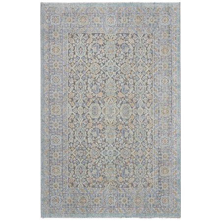 SAFAVIEH 8 x 10 ft. Provance Machine-Made Rectangle Rug Blue & Green PRV134M-8